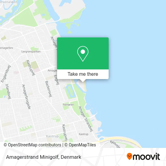 Amagerstrand Minigolf map