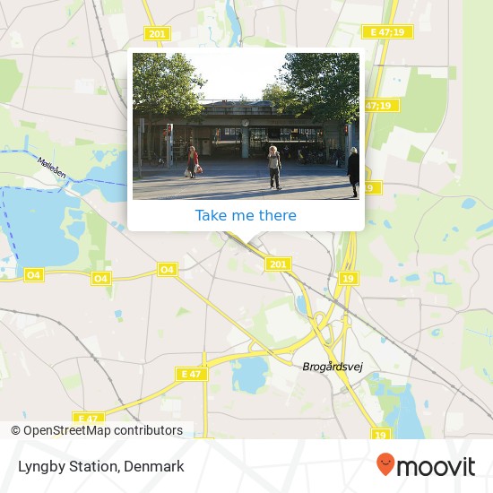 Lyngby Station map