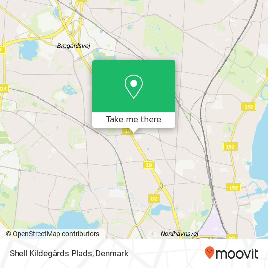 Shell Kildegårds Plads map