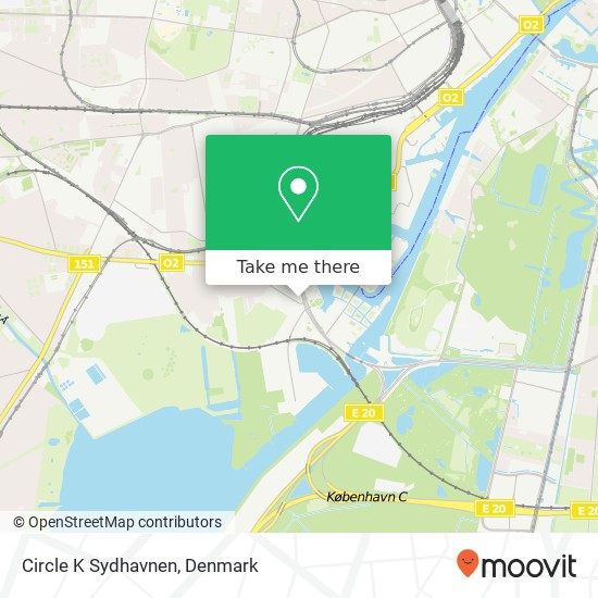 Circle K Sydhavnen map