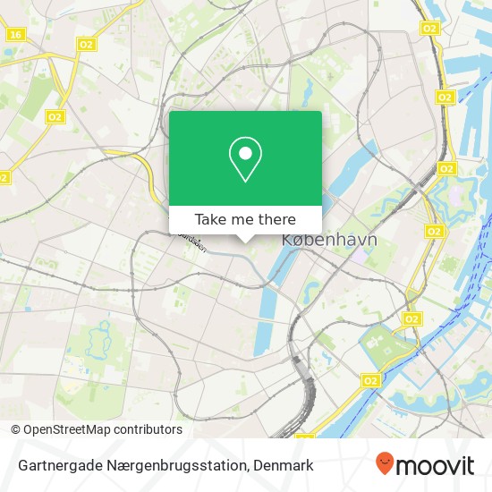 Gartnergade Nærgenbrugsstation map