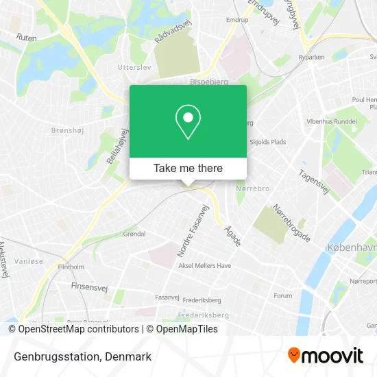 Genbrugsstation map