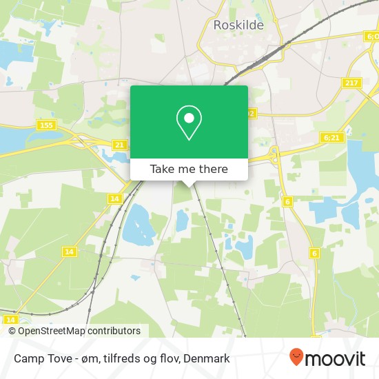 Camp Tove - øm, tilfreds og flov map