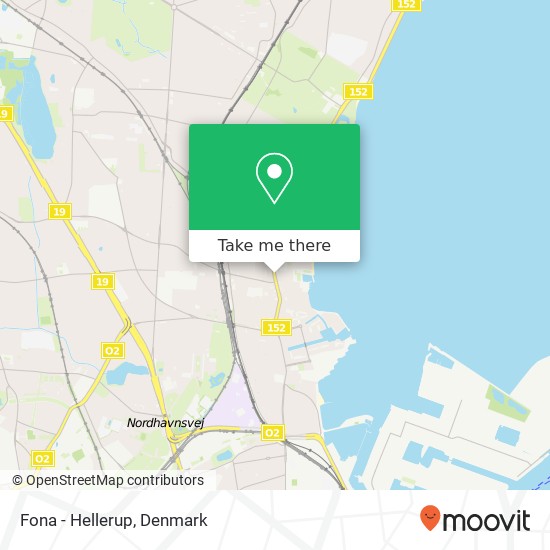 Fona - Hellerup map