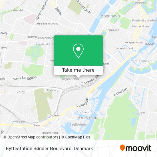 Byttestation Sønder Boulevard map