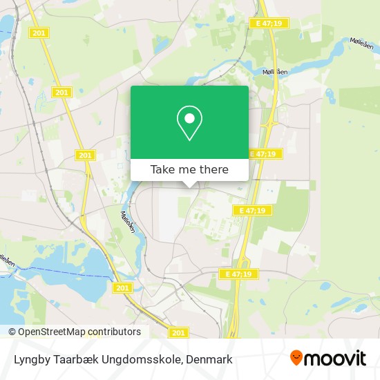 Lyngby Taarbæk Ungdomsskole map