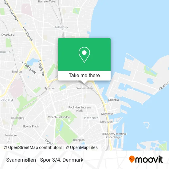 Svanemøllen - Spor 3/4 map