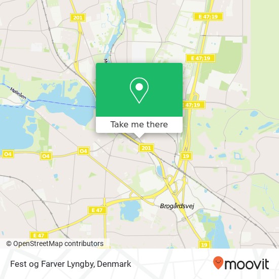 Fest og Farver Lyngby map