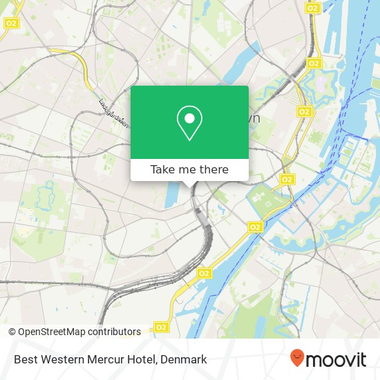 Best Western Mercur Hotel map