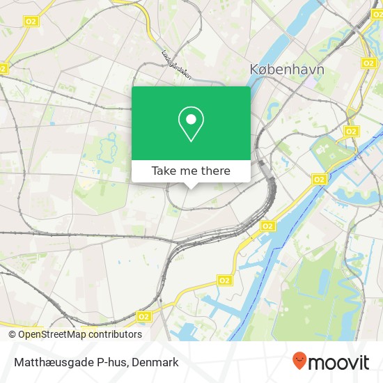 Matthæusgade P-hus map