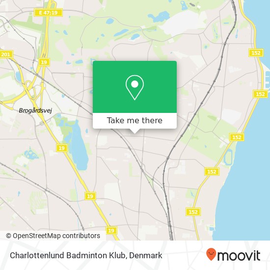 Charlottenlund Badminton Klub map