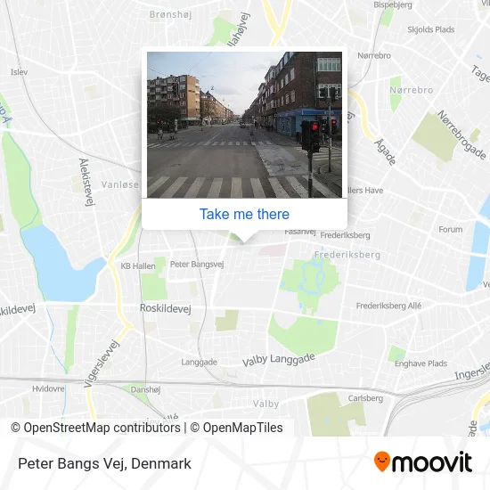Peter Bangs Vej map