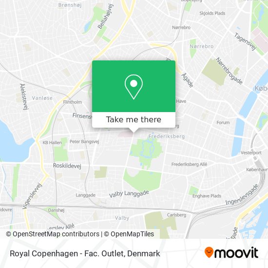 Royal Copenhagen - Fac. Outlet map