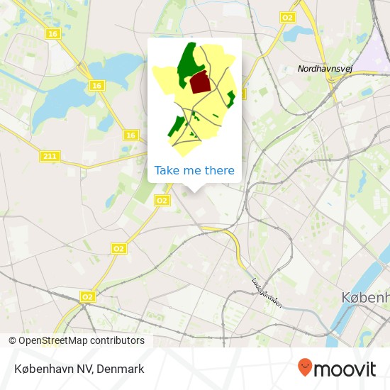 København NV map