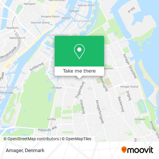 Amager map