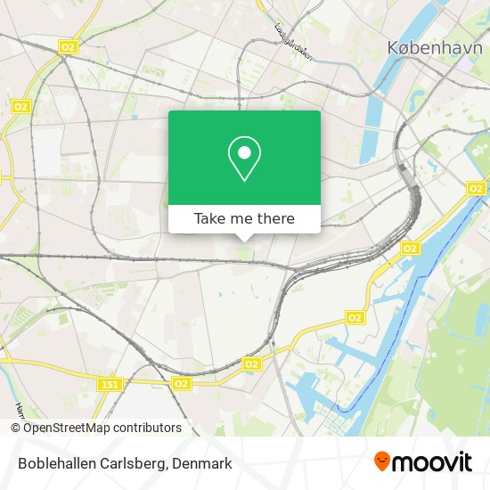 Boblehallen Carlsberg map