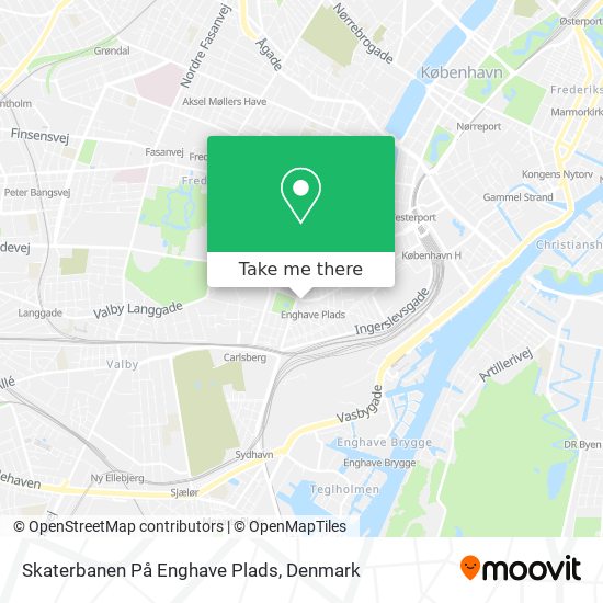 Skaterbanen På Enghave Plads map