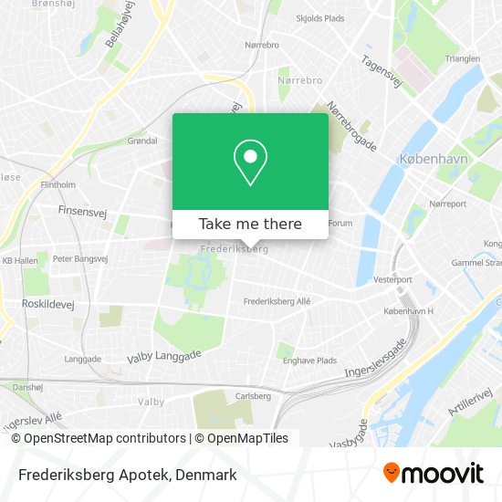 Frederiksberg Apotek map