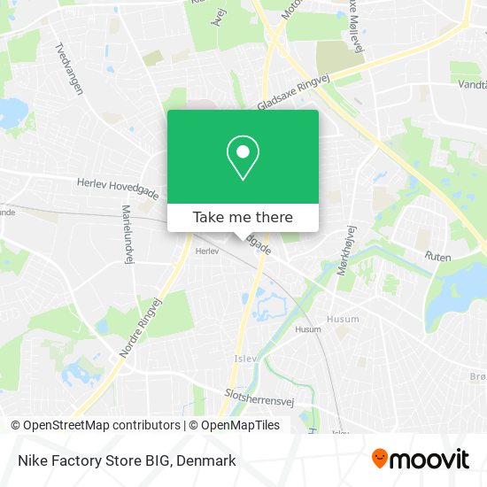 Nike Factory Store BIG map