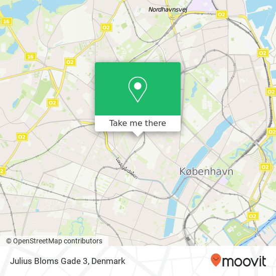 Julius Bloms Gade 3 map