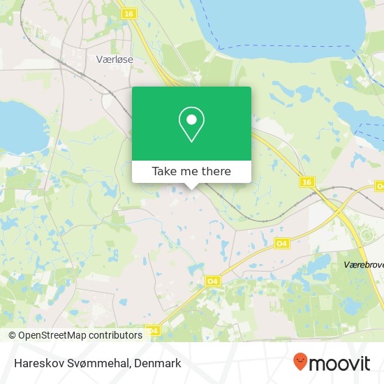 Hareskov Svømmehal map