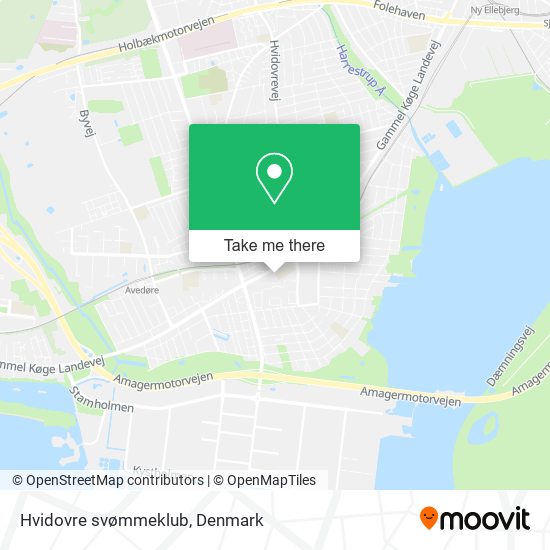 Hvidovre svømmeklub map