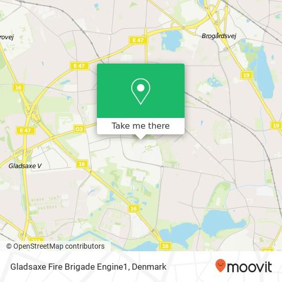 Gladsaxe Fire Brigade Engine1 map