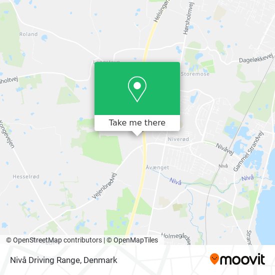 Nivå Driving Range map