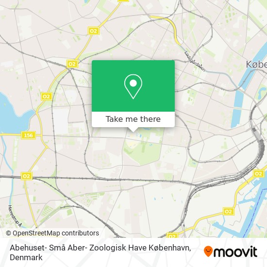 Abehuset- Små Aber- Zoologisk Have København map