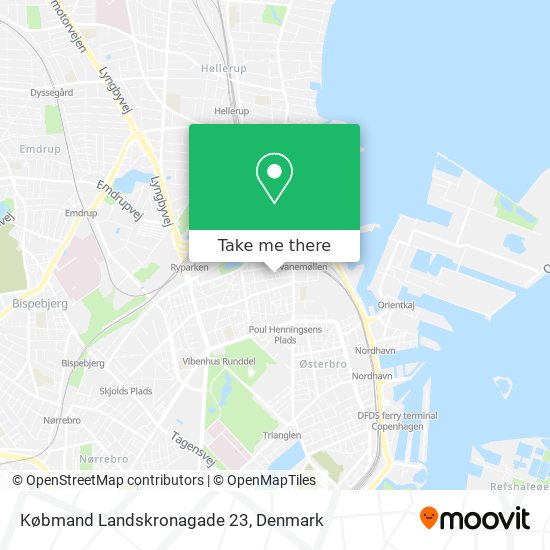 Købmand Landskronagade 23 map