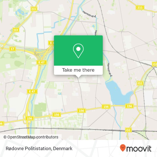 Rødovre Politistation map