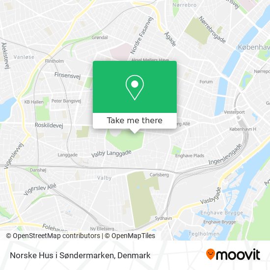 Norske Hus i Søndermarken map