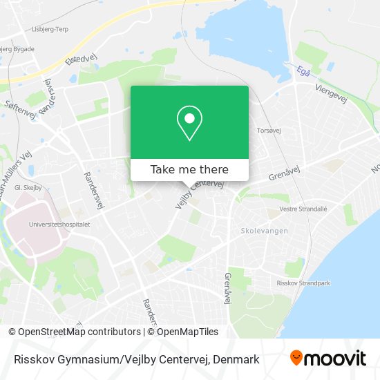 Risskov Gymnasium / Vejlby Centervej map