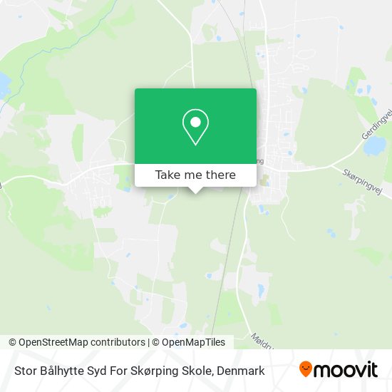 Stor Bålhytte Syd For Skørping Skole map