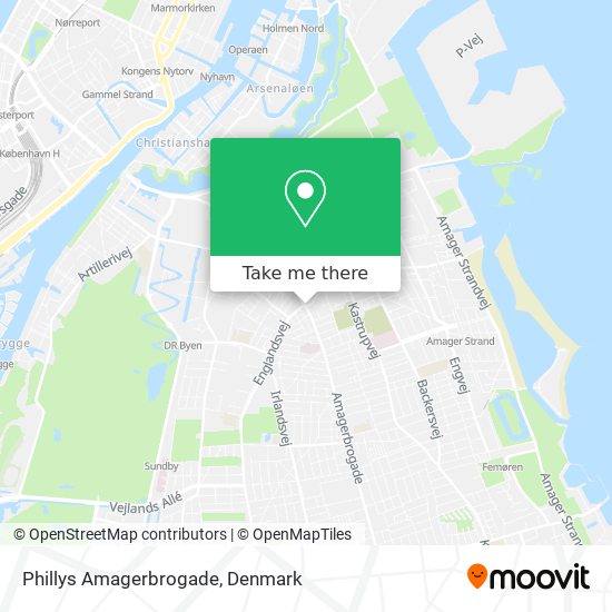 Phillys Amagerbrogade map