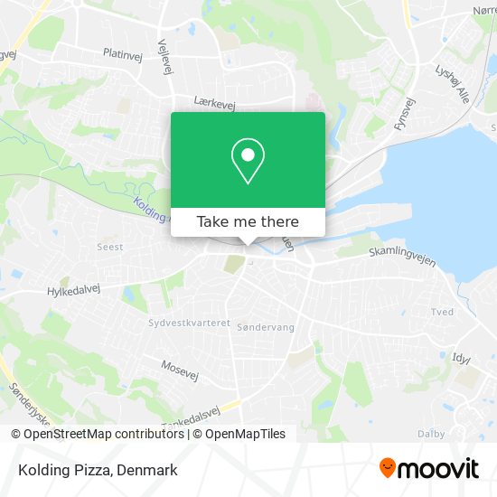 Kolding Pizza map