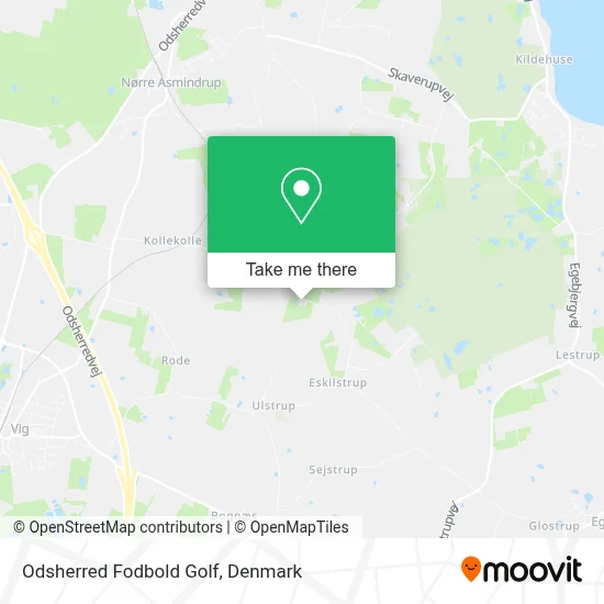 Odsherred Fodbold Golf map