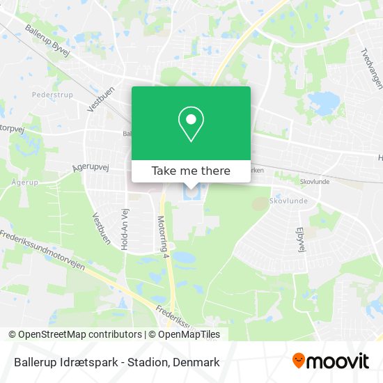 Ballerup Idrætspark - Stadion map