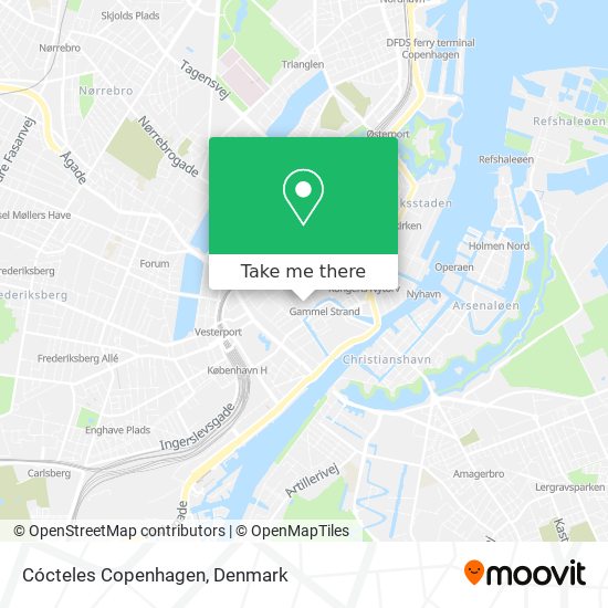 Cócteles Copenhagen map