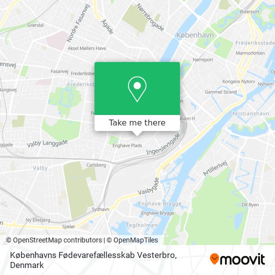 Københavns Fødevarefællesskab Vesterbro map