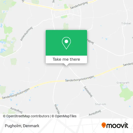 Pugholm map