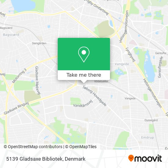 5139 Gladsaxe Bibliotek map