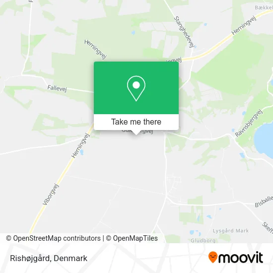 Rishøjgård map