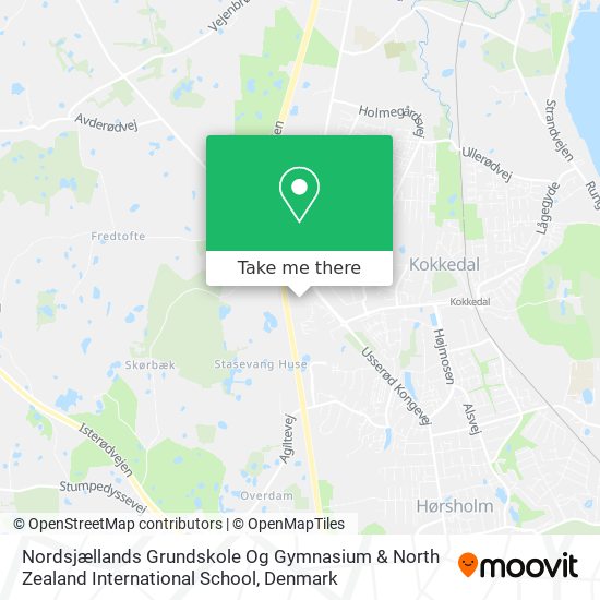 Nordsjællands Grundskole Og Gymnasium & North Zealand International School map