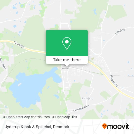 Jyderup Kiosk & Spillehal map