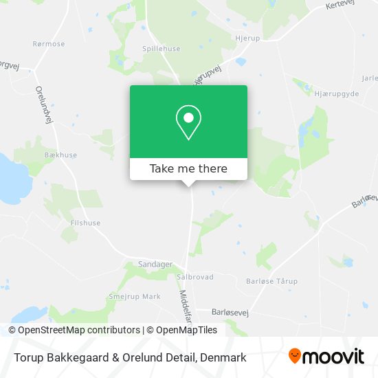 Torup Bakkegaard & Orelund Detail map