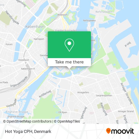 Hot Yoga CPH map