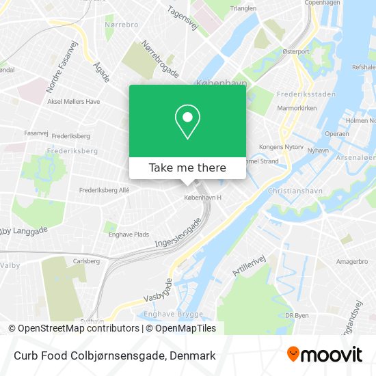 Curb Food Colbjørnsensgade map