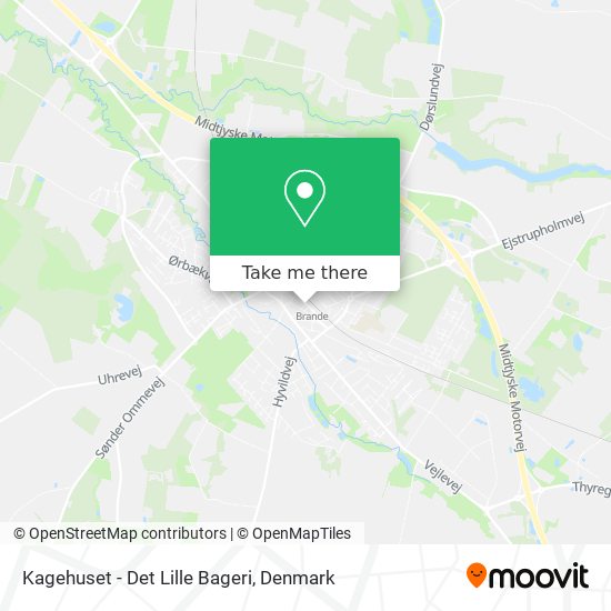 Kagehuset - Det Lille Bageri map