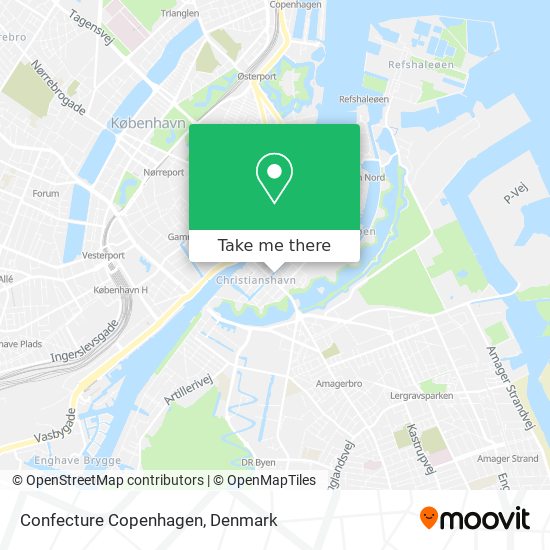 Confecture Copenhagen map